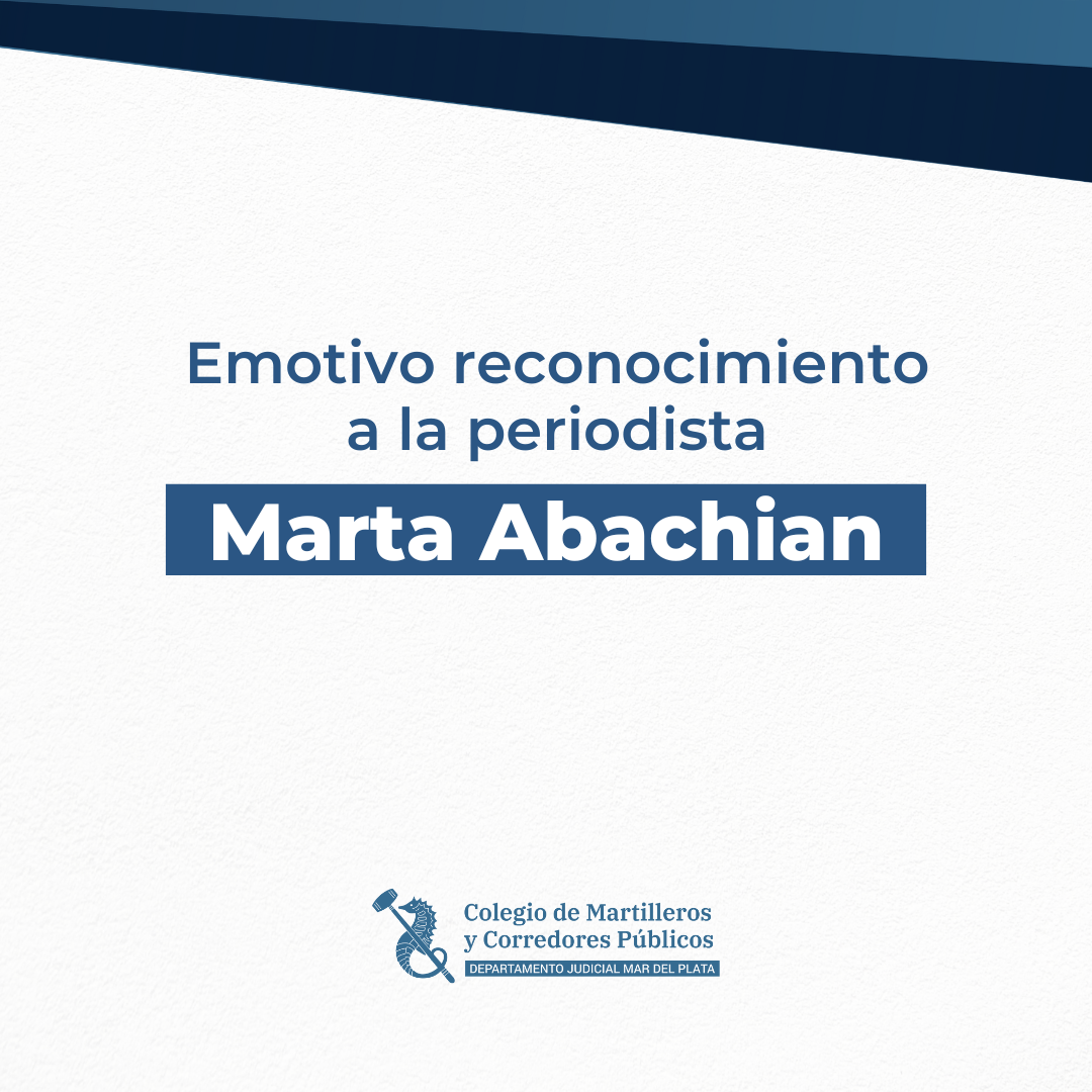 Emotivo reconocimiento a la periodista Marta Abachian